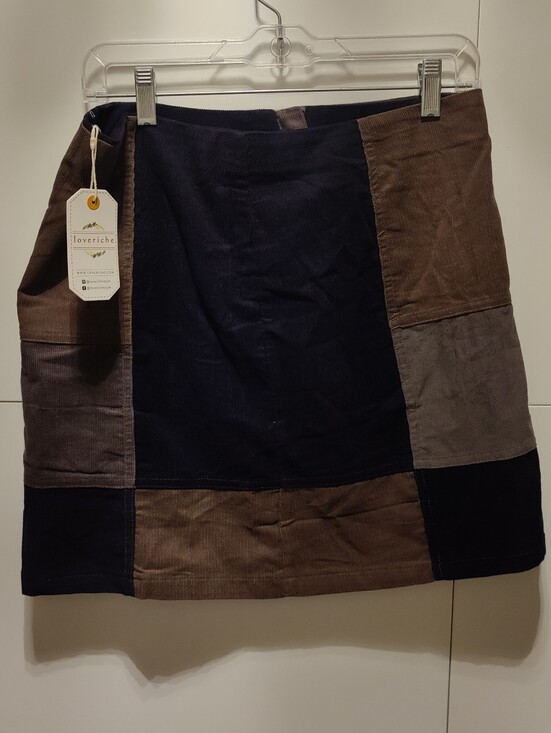 Love Riche Dresses & Skirts - Love Riche Color Block Mini Pencil Skirt | Blue Brown Cargo Style | Boutique NWT